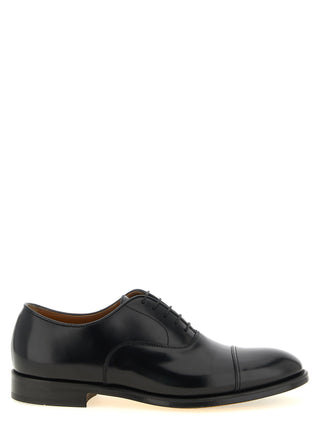 Black Leather Oxfords And Derbies