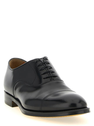Black Leather Oxfords And Derbies