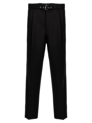 Black Virgin Wool Dress Pants