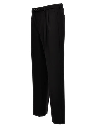 Black Virgin Wool Dress Pants