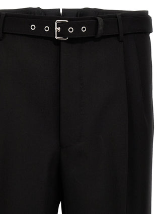 Black Virgin Wool Dress Pants