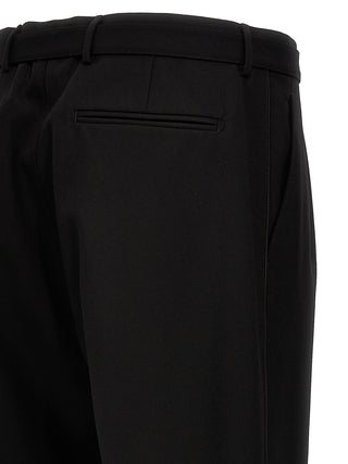 Black Virgin Wool Dress Pants