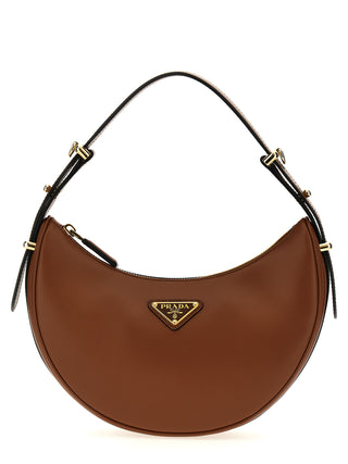 Brown Calfskin Shoulder Bag