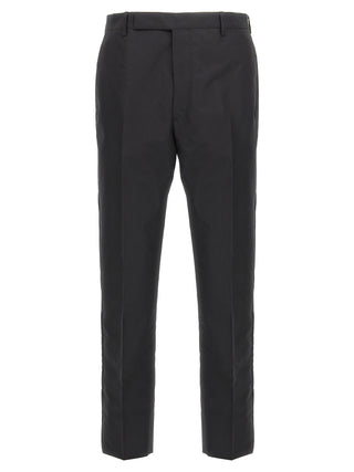 Black Cotton Dress Pants