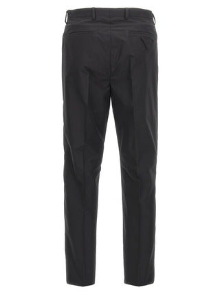 Black Cotton Dress Pants