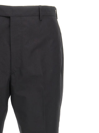 Black Cotton Dress Pants