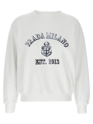 White Cotton Sweatshirt