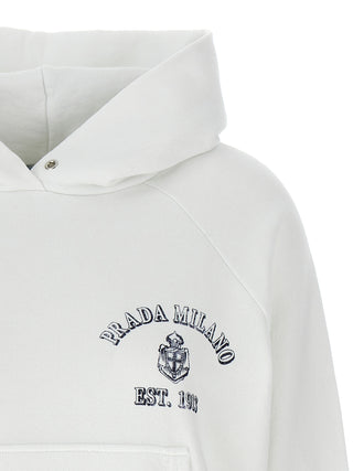 White Cotton Sweatshirt