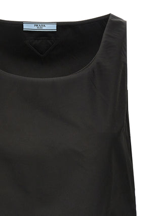 Black Polyamide Short Dress