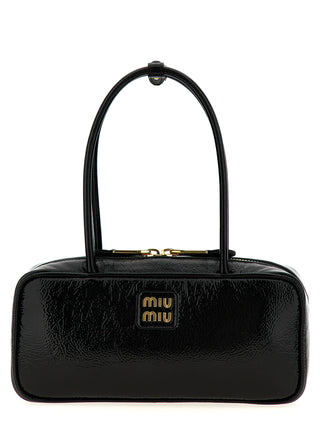 Black Lamb Leather Handbag