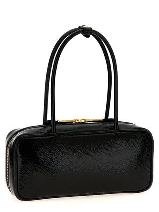 Black Lamb Leather Handbag