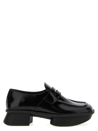Black Calfskin Slip-On Loafers