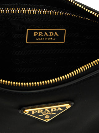 Black Polyamide Shoulder Bag