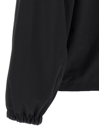 Black Virgin Wool Full-Length Jacket