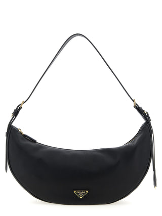 Black Calfskin Shoulder Bag