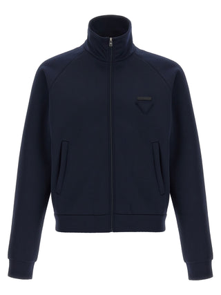 Blue Polyester Sweatshirt