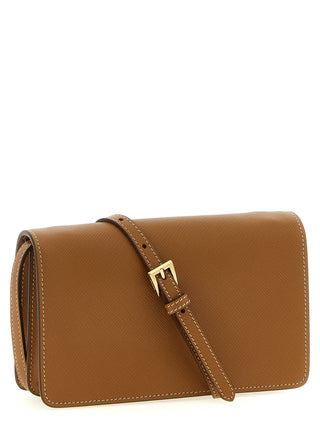 Beige Calfskin Crossbody Bag