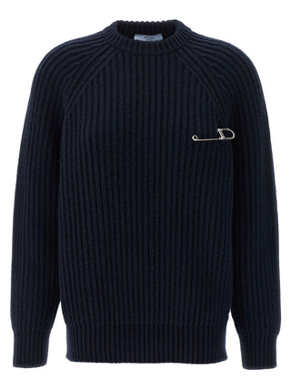 Blue Virgin Wool Cardigan