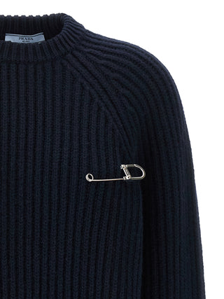 Blue Virgin Wool Cardigan