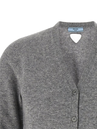 Gray Cashmere Cardigan