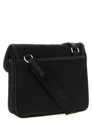 Black Recycled Polyamide Crossbody Bag