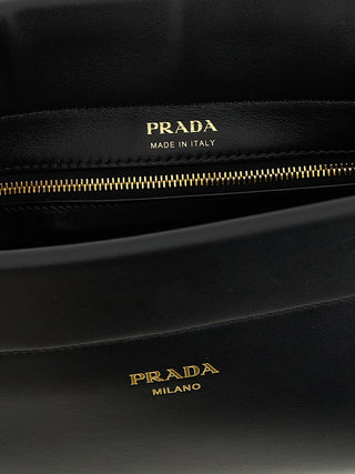 Black Calfskin Shoulder Bag