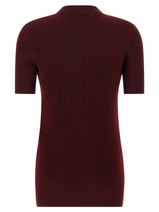 Bordeaux Virgin Wool Cardigan