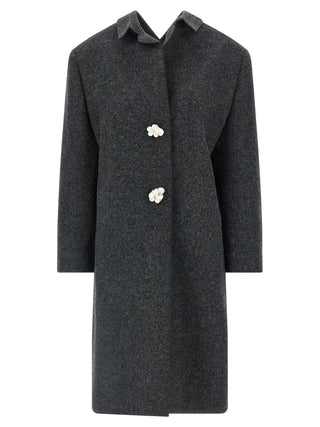 Gray Virgin Wool Coat