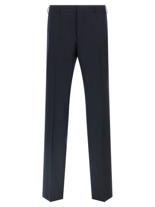 Blue Virgin Wool Two-Piece Suit