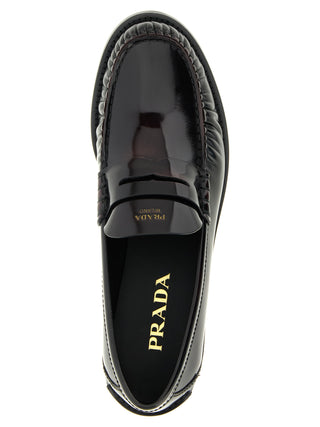 Bordeaux Calfskin Slip-On Loafers