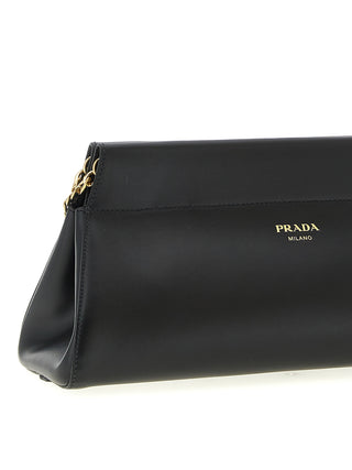 Black Calfskin Shoulder Bag
