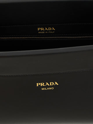 Black Calfskin Shoulder Bag