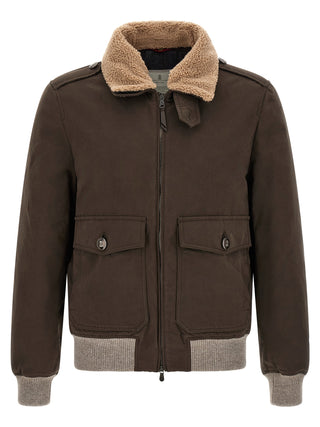 Brown Cotton Bomber