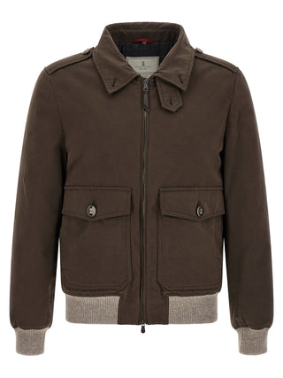 Brown Cotton Bomber