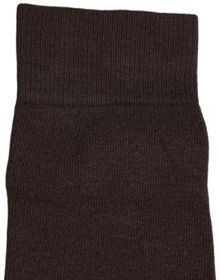 Dark Brown Cotton Over The Calf Accessory Socks