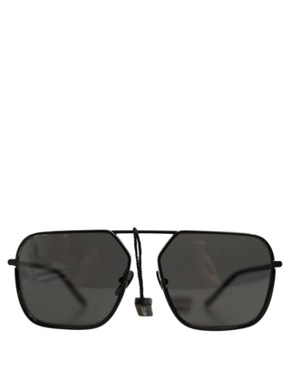 Black DG2193J Rectangular Metal Frame Eyewear Sunglasses