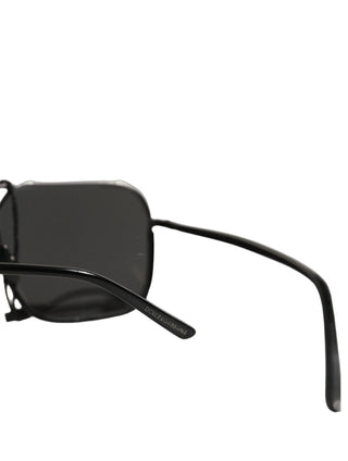 Black DG2193J Rectangular Metal Frame Eyewear Sunglasses