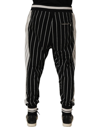 Black Striped DG Patch Men Sweatpants Pants