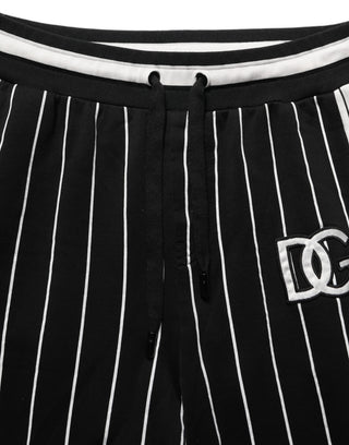 Black Striped DG Patch Men Sweatpants Pants