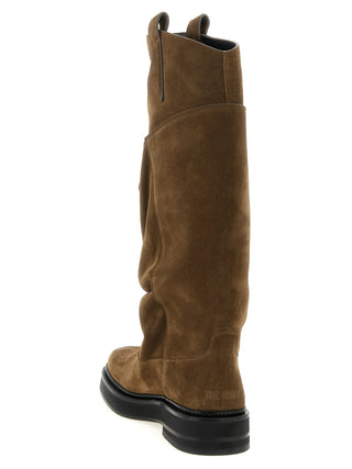Brown Calfskin Over The Knee