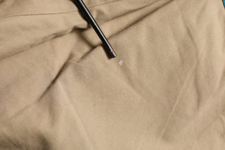 Beige Cotton Cargo Drawstring Trouser Pants