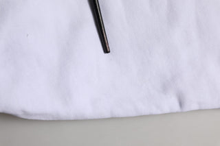 White Cotton Drawstring Jogger Trouser Pants