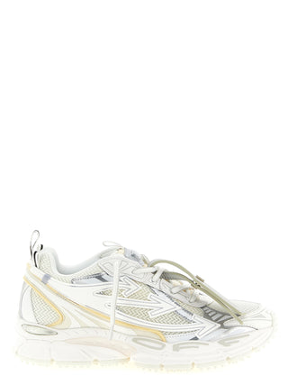 White Polyethylene Athletic Sneakers