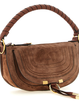 Brown Calfskin Shoulder Bag