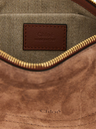 Brown Calfskin Shoulder Bag