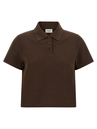 Brown Cotton Polo Shirt