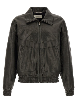 Black Lamb Leather Leather Jacket
