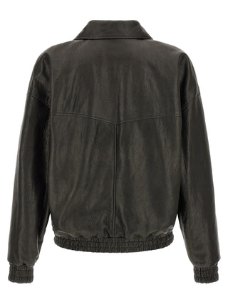 Black Lamb Leather Leather Jacket