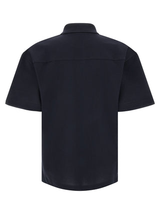 Blue Cotton Polo Shirt