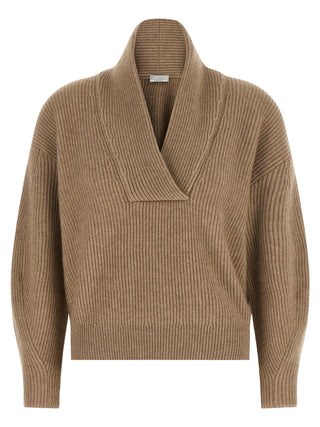 Beige Cashmere Cardigan